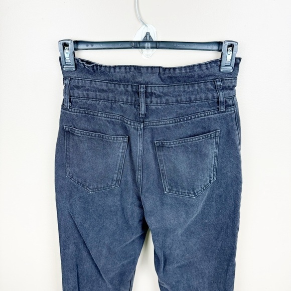 Urban Outfitters BDG Black Paper Bag High Waist Barrel Leg Jeans - Picture 5 of 7